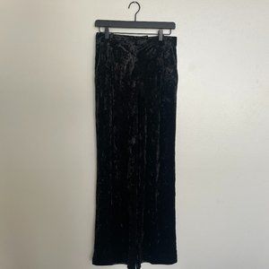 NWT Zara Women's Velvet Wide Leg Pants Small